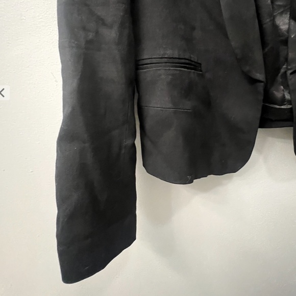 ZARA WOMEN’S LONG SLEEVE BLAZER, SIZE US XS, BLACK - Picture 7 of 11